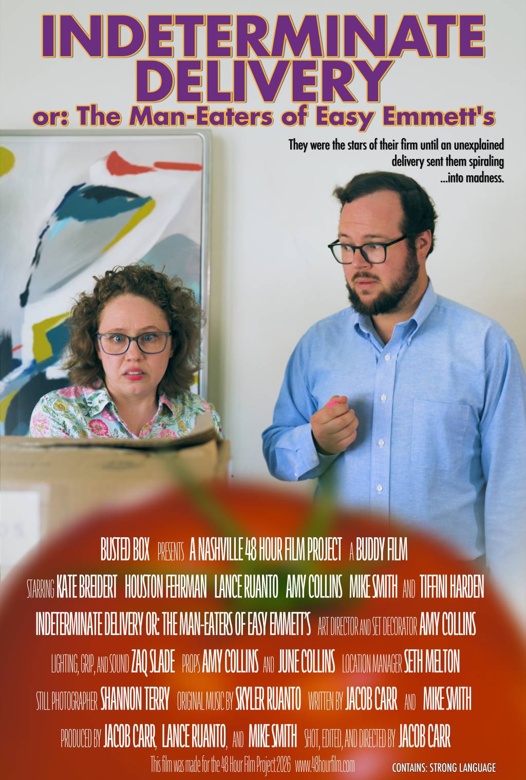 Filmposter for Indeterminate Delivery or: The Man-Eaters of Easy Emmett’s